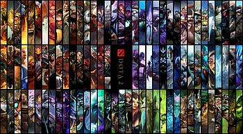 All Dota 2 Heroes, Extensive Roster, Epic Showdowns HD wallpaper