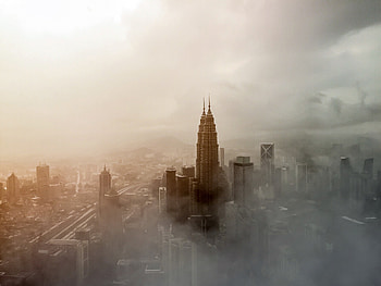 Skyscraper City Building Fog Tower, skycrapper, graphy, city, tower, nature, clouds HD wallpaper