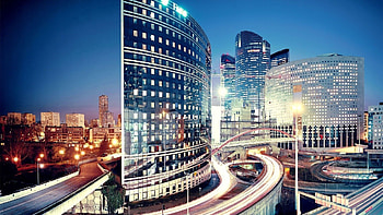 Cities, Roads, Night, Paris, Building, Movement, Traffic HD wallpaper