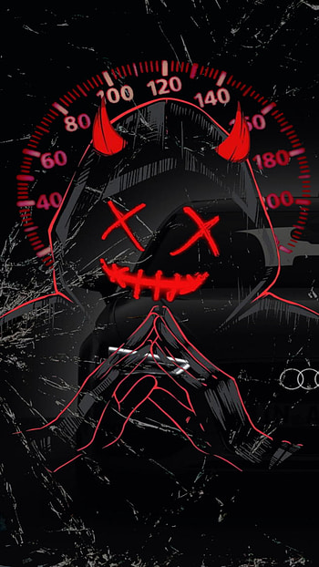 AUDI Deamon, fast, screen, screen_crack, Crack HD phone wallpaper