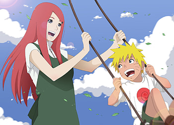 Kushina Uzumaki, Anime bond, Motherly love, Naruto's upbringing HD wallpaper