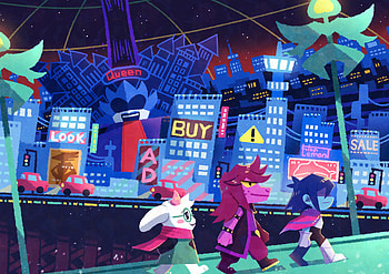A CYBER'S WORLD?, Ralsei (deltarune), Susie (deltarune), Kris (deltarune), video game, deltarune HD wallpaper