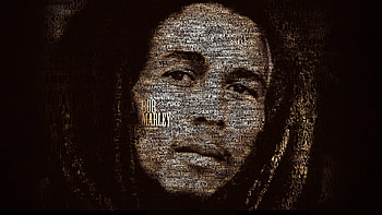 Bob Marley, Timeless artistry, Vibrant backdrop, Inspiring figure HD wallpaper