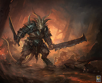 Plague of Rouswarm, fantasy, warrior, fantasy warrior HD wallpaper