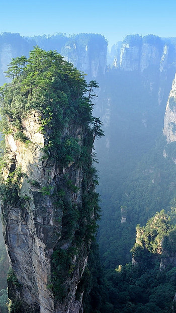 Zhangjiajie Travels, Zhangjiajie national forest park, Rock towers HD phone wallpaper