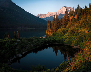 Nature, Water, Trees, Mountains, Lake, Spruce, Fir HD wallpaper