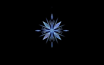 Frozen 2, snowflake, minimal HD wallpaper