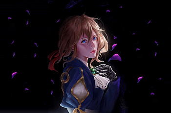Beautiful, violet evergarden, anime girl, portrait HD wallpaper