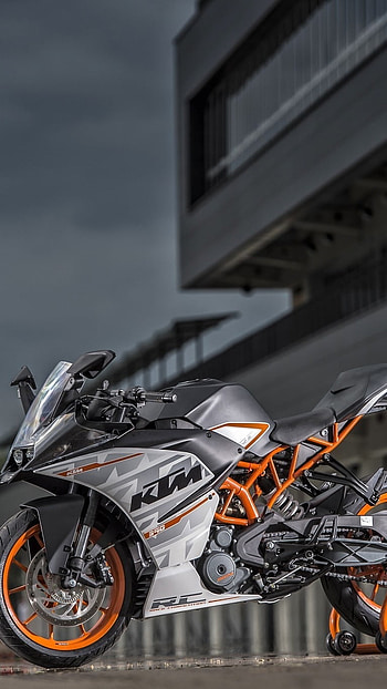 Ktm Duke 390, Black And White HD phone wallpaper