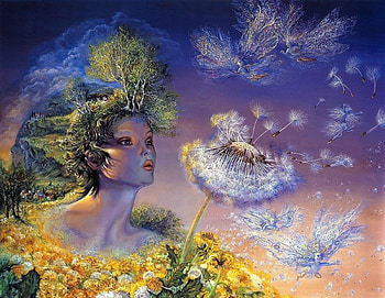 Fantasy, Angels, Flower, Life, Breath, Goddess HD wallpaper