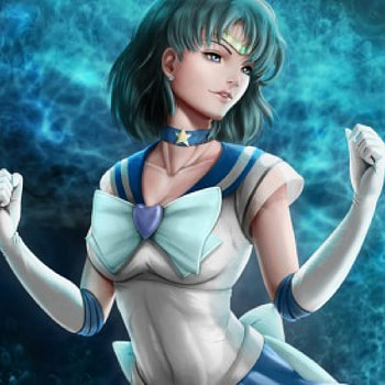 Sailor Mercury, blue, sailormoon, uniform, beauty, nice, cg, ami, short hair, , ami mizuno, female, sexy, sweet, ribbon, hot, blue hair, girl, magical girl, beautiful, mizuno, anime girl, anime, pretty, sailor moon, lovely, realistic HD wallpaper