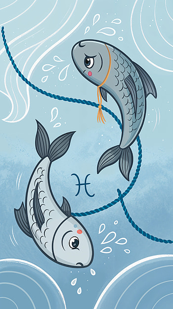 Pisces : Swim into Serenity, fish, illustration, water HD phone wallpaper