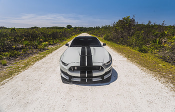 White Ford Mustang Muscle Car, ford-mustang, ford, cars, muscle-car HD wallpaper