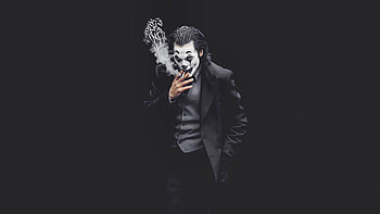 Joker Smoking Monochrome , joker, supervillain, superheroes, monochrome, black-and-white HD wallpaper