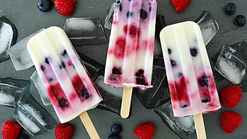 Ice Cream, Berries, Ice Cubes, U TV HD wallpaper