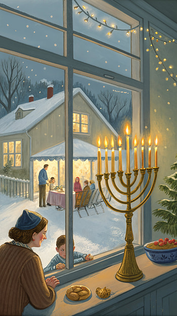 Winter Wonders: Hanukkah for a Festive Touch, winter, snow HD phone wallpaper