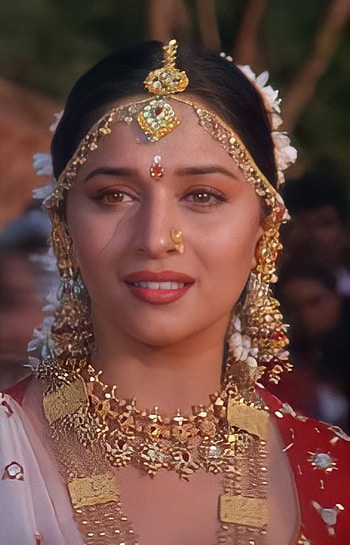 Madhuri Dixit, eye, hair, Bollywood HD phone wallpaper