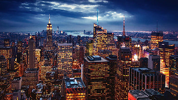 City New York City Usa Art Night - New York City - HD wallpaper