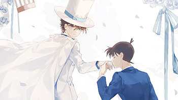Magic Kaito anime, Anime crossover, Kuroba Kaito, Meitantei Conan HD wallpaper
