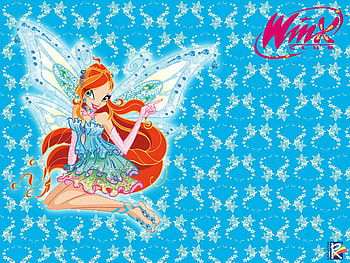 Winxs club, fairy, blue, bloom HD wallpaper