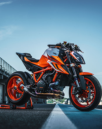 KTM, motorcycle, sky HD phone wallpaper