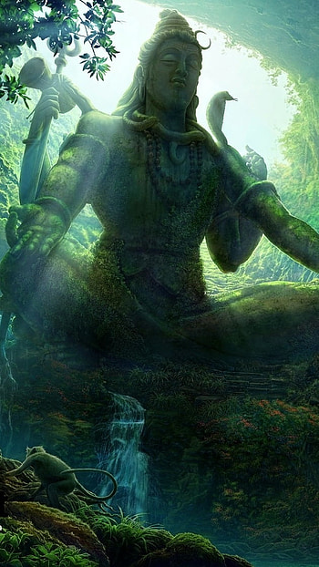 Best Mahadev, Nature Background, lord shiva HD phone wallpaper