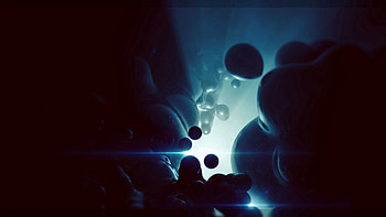 Abstract, Shine, Light, Shadow, Balls, Immersion HD wallpaper