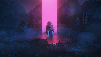 Artwork, astronaut, fantasy HD wallpaper