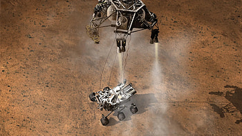 Landing, Mars Curiosity Rover HD wallpaper