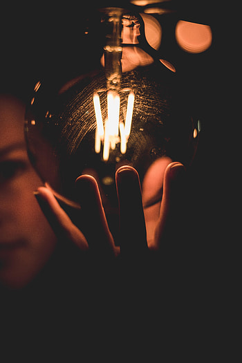 Dark, Lamp, Glow, Fingers HD phone wallpaper