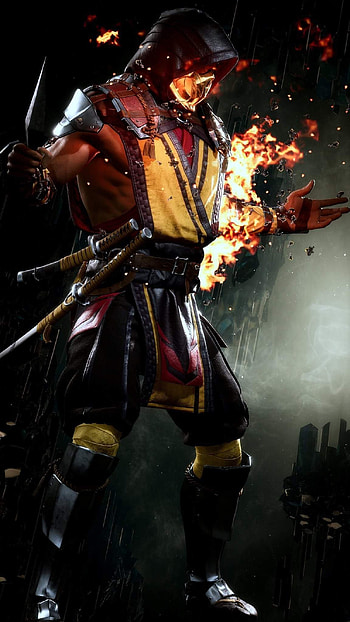 Scorpion Mk11, Mortal kombat, Mortal kombat mobile HD phone wallpaper
