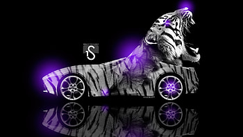 Tiger-Violet-Neon-2013---by HD wallpaper