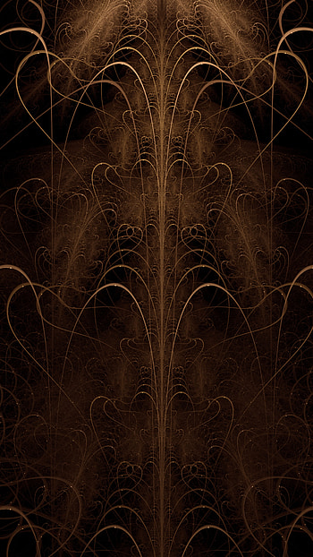 Abstract, Dark, Lines, Brown, Fractal HD phone wallpaper
