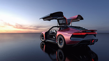 vehicle, DeLorean Alpha5 HD wallpaper