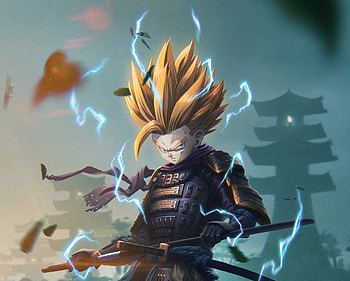 Gohan, Samurai, Dragon Ball, art HD wallpaper