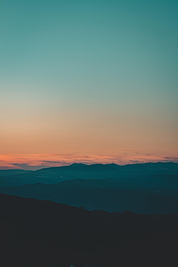Nature, Sunset, Sky, Hills HD phone wallpaper