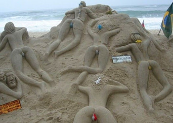 girls of sand, cool HD wallpaper
