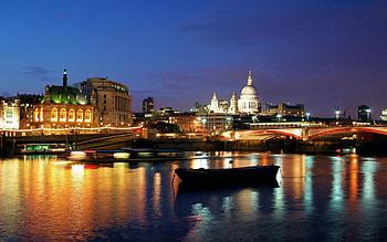 Cities, Rivers, Night, London, Lights, Bridge HD wallpaper