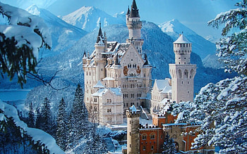 Neuschwanstein Castle spectacle, Historical beauty, Majestic fortress, German landmark HD wallpaper