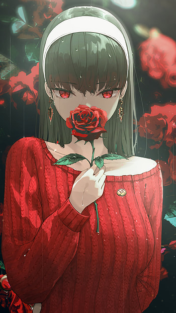 Spy x Family Elegance: Anime Rose Vibrance, Anime, Spy x Family, Yor Forger HD phone wallpaper