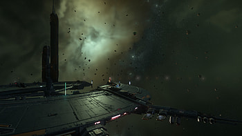 HUR-L4 Melodic Fields Station, Star Citizen, nebula, space station HD wallpaper