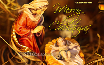 A beautiful illustration of Mother Mary and baby Jesus! HD wallpaper