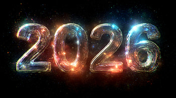 2026, typography HD wallpaper