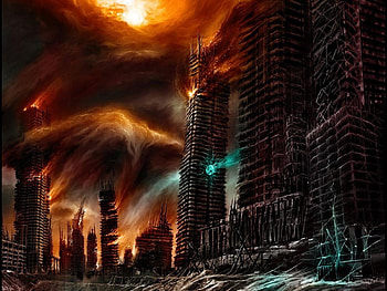 Landscape, Cities, Fantasy, Art HD wallpaper