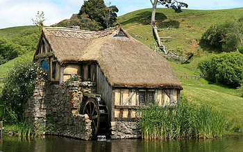 Watermill, Hobbiton HD wallpaper