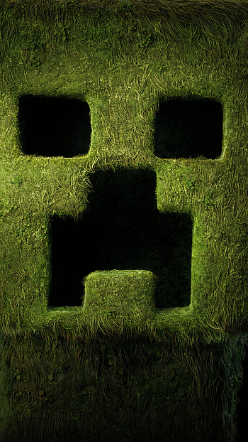 Minecraft Movie Creeper Face , video game, Minecraft HD phone wallpaper