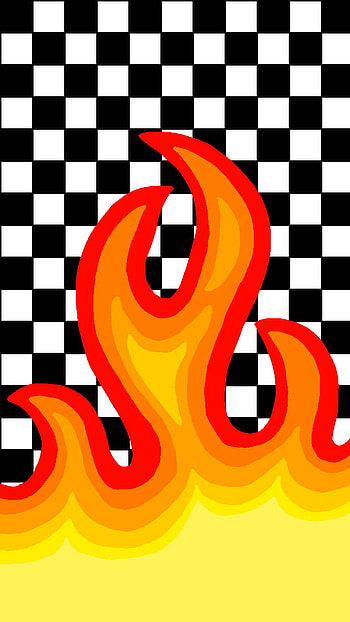 Black&white background, white, black, fire HD phone wallpaper