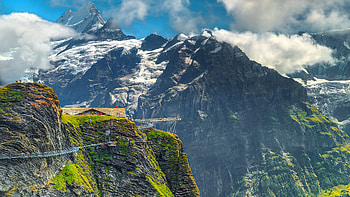 First Cliff Walk, Europe HD wallpaper