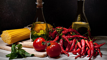 Mobile food , Vibrant vegetables, Pepper close-up HD wallpaper