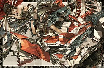 Geisha, cg, art HD wallpaper